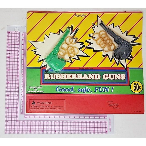 Vintage Vending Display Board Rubberband Guns 0389 - Picture 1 of 2